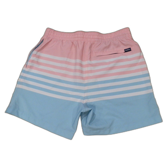 Chubbies Swim Trunks Shorts 5.5" Inseam Striped Pink White Blue Men's Medium - Picture 2 of 2